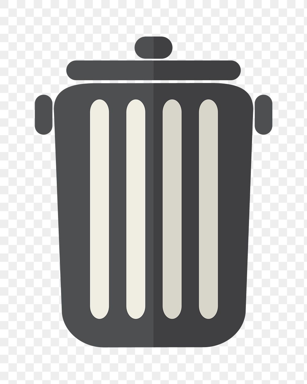 Trash can png icon, transparent background
