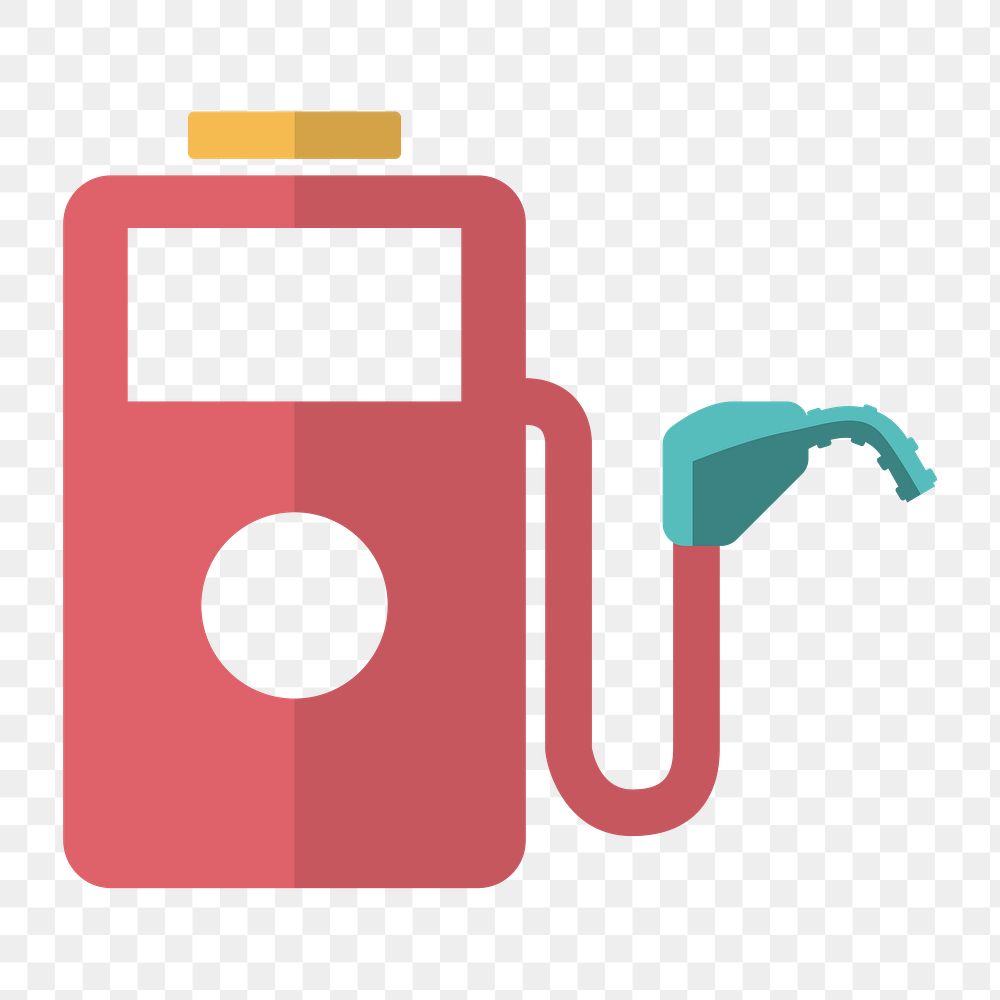 Petrol pump icon png, transparent background