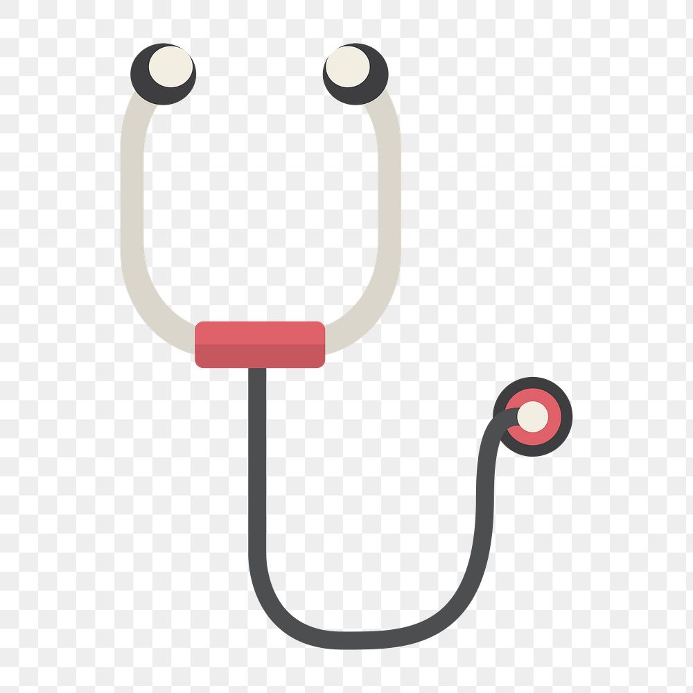 Stethoscope icon png,  transparent background 