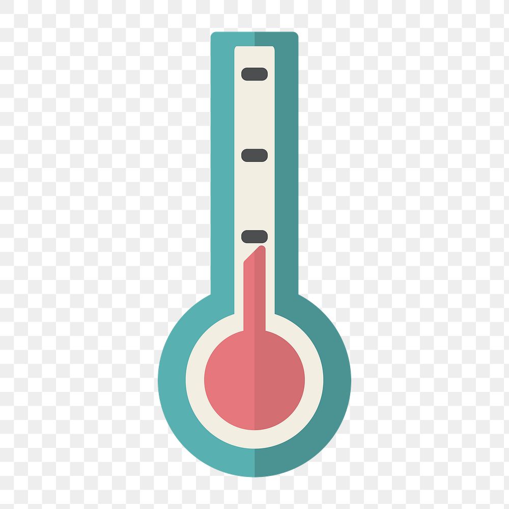Thermometer icon png weather, transparent background 
