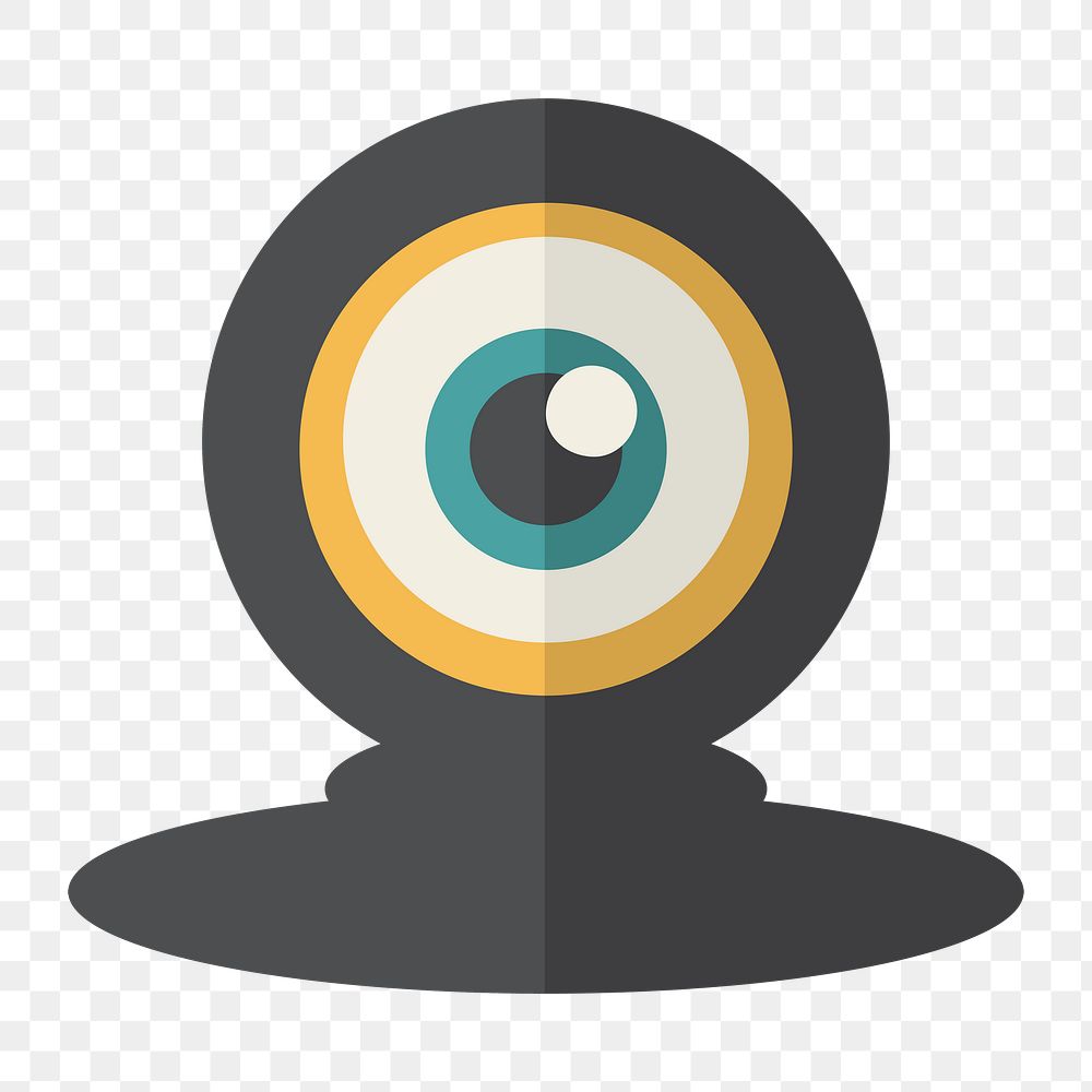 Webcam icon png,  transparent background 