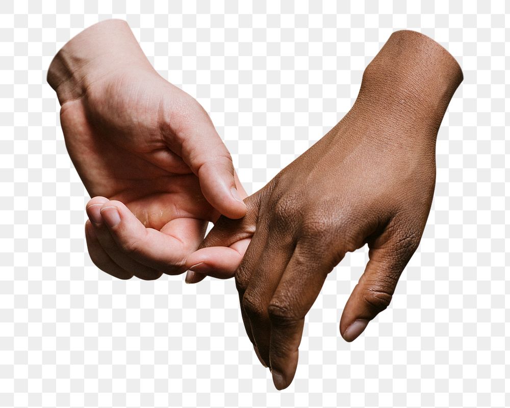 Couple png holding hands, transparent background