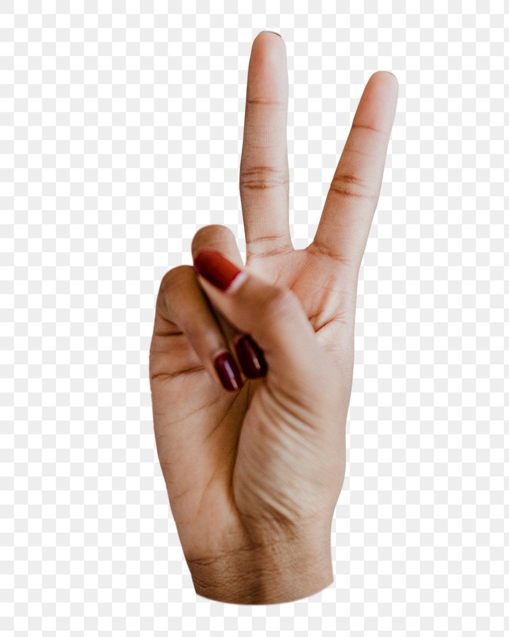 Peace png hand sign transparent background