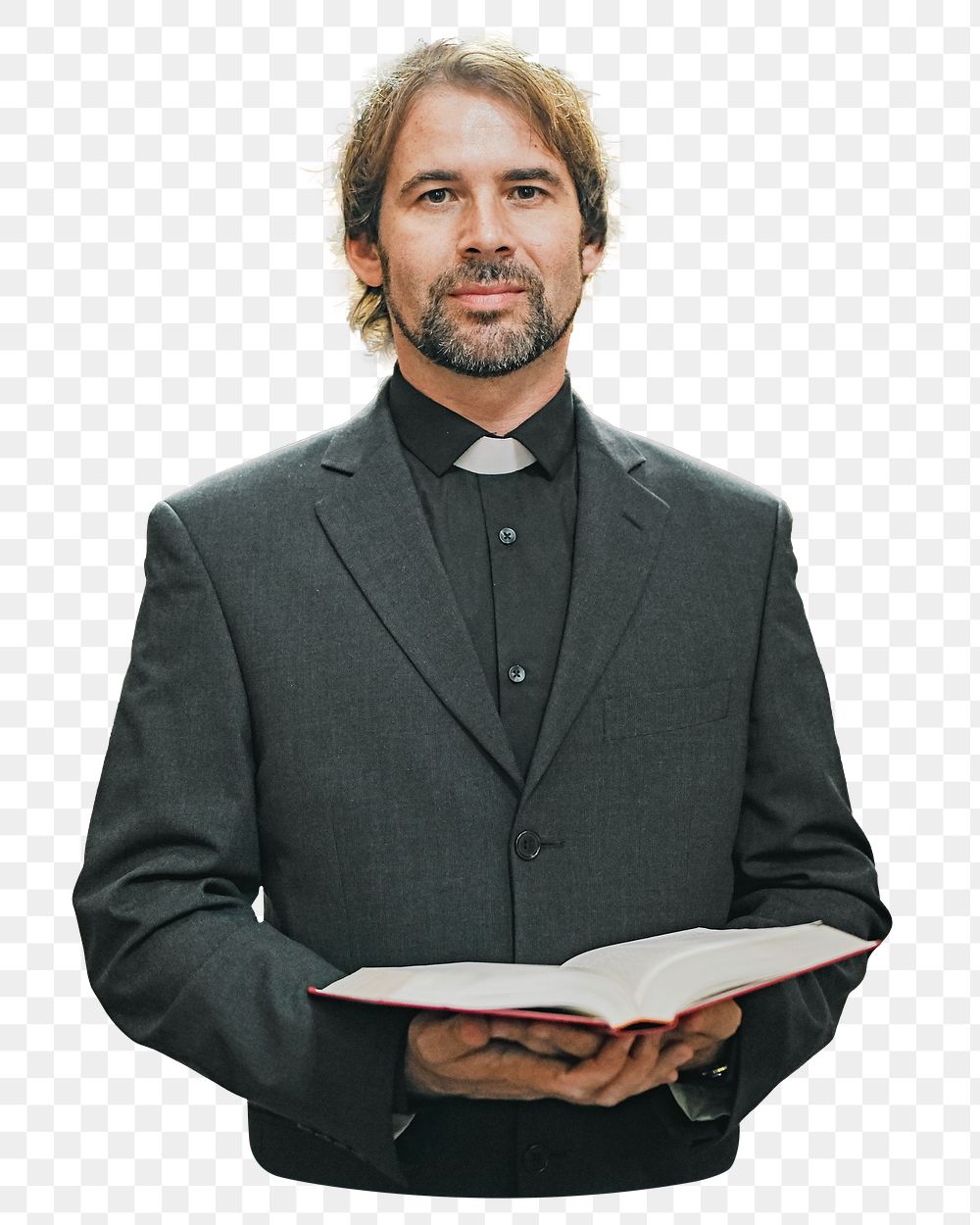 PNG Christian priest, collage element, transparent background