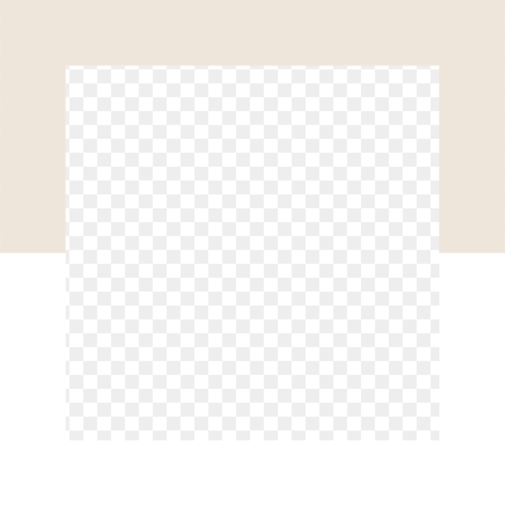 Peach frame png on transparent background