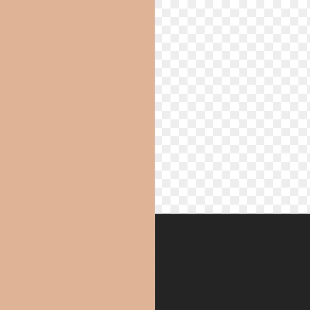 Png black and peach frame on transparent background