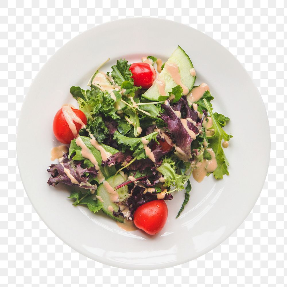 Salad png collage element, transparent background