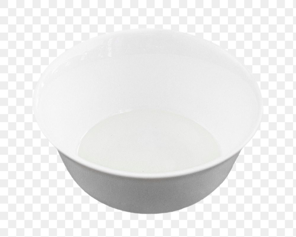 White bowl png, isolated object, transparent background