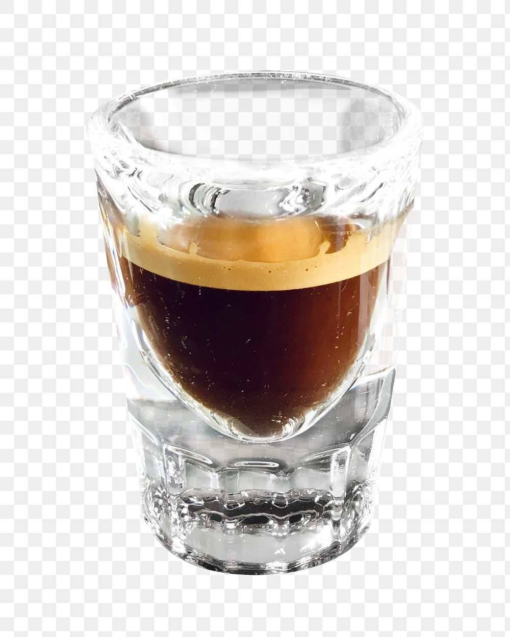 Espresso shot coffee png, transparent background