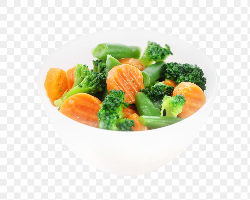 Stir fry vegetable png collage element, transparent background