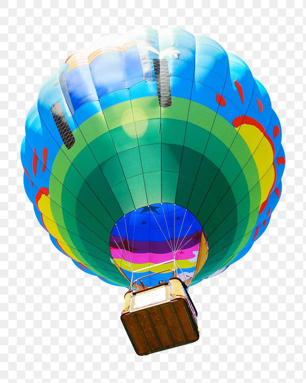Hot air balloon png vehicle, transparent background