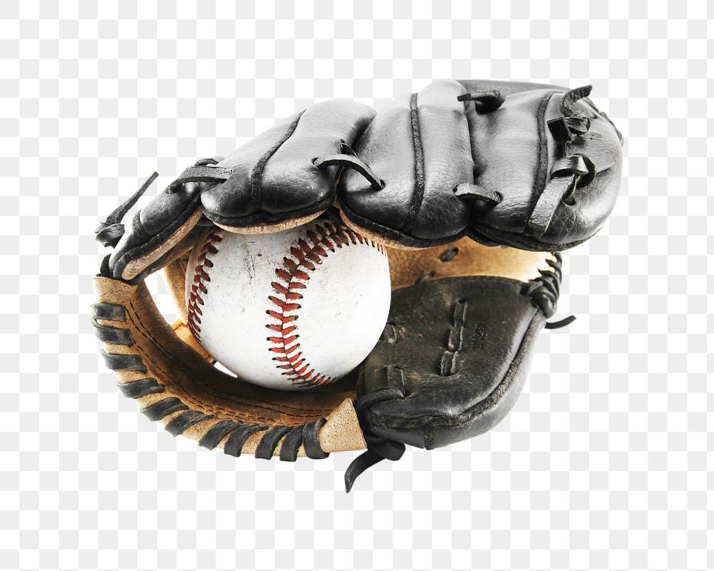 Baseball glove  png, isolated object, transparent background