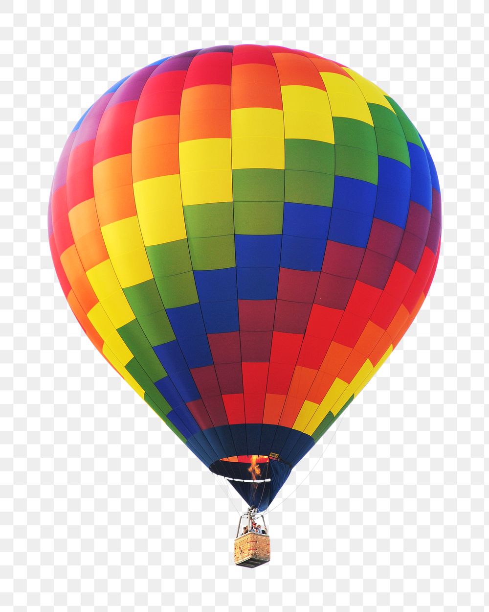 Flying air balloon png, transparent background