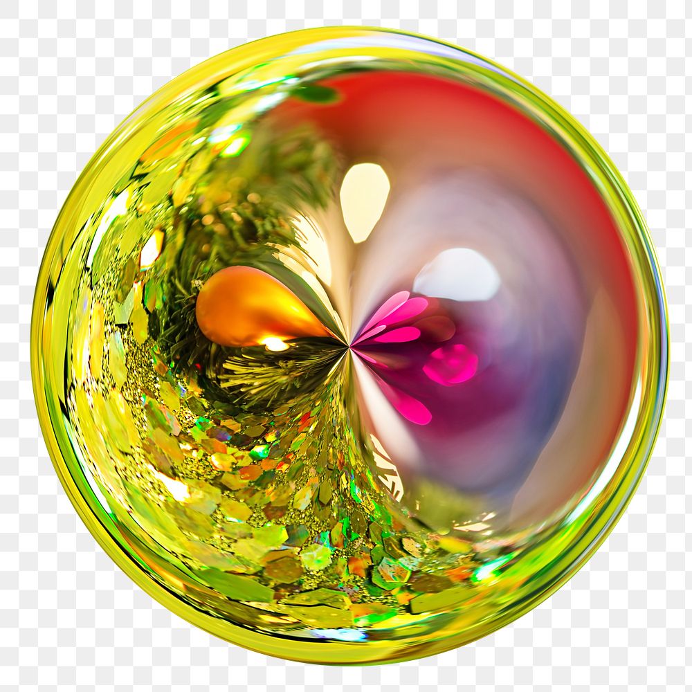 Shiny ball png, isolated object, transparent background