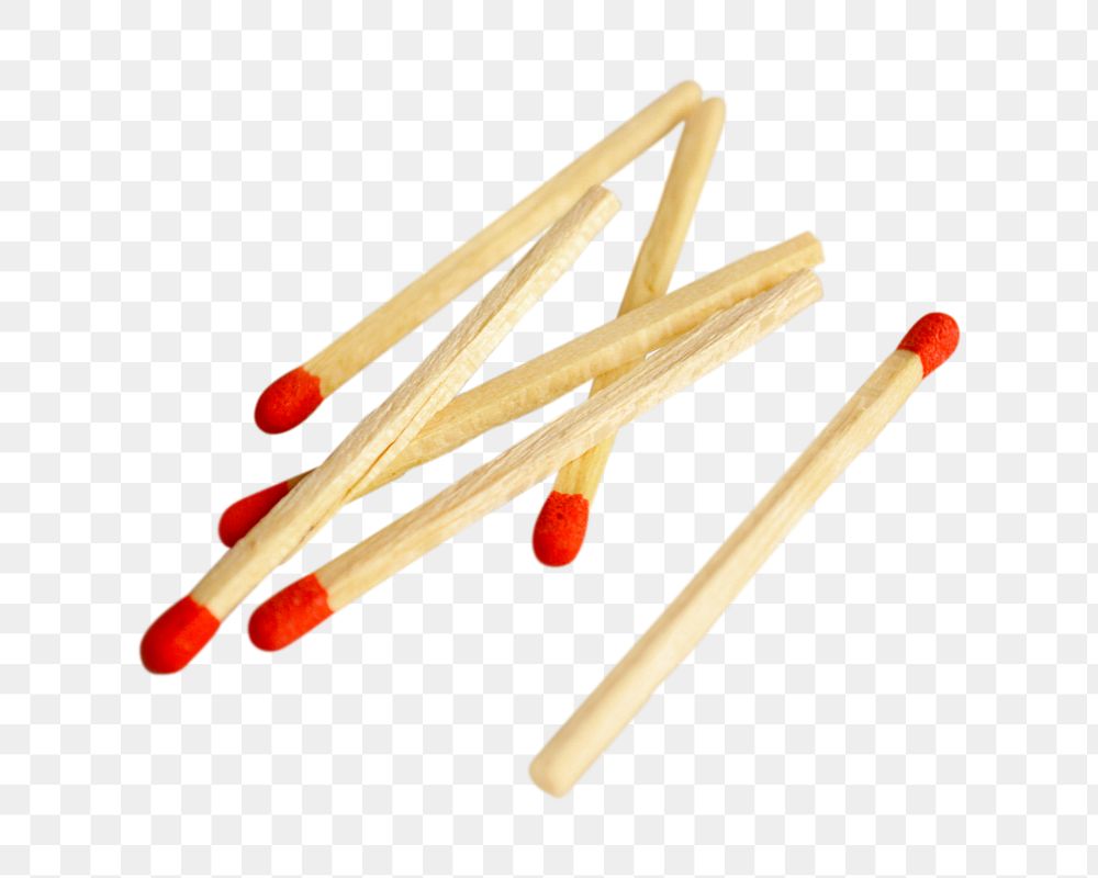 Match stick png, isolated object, transparent background