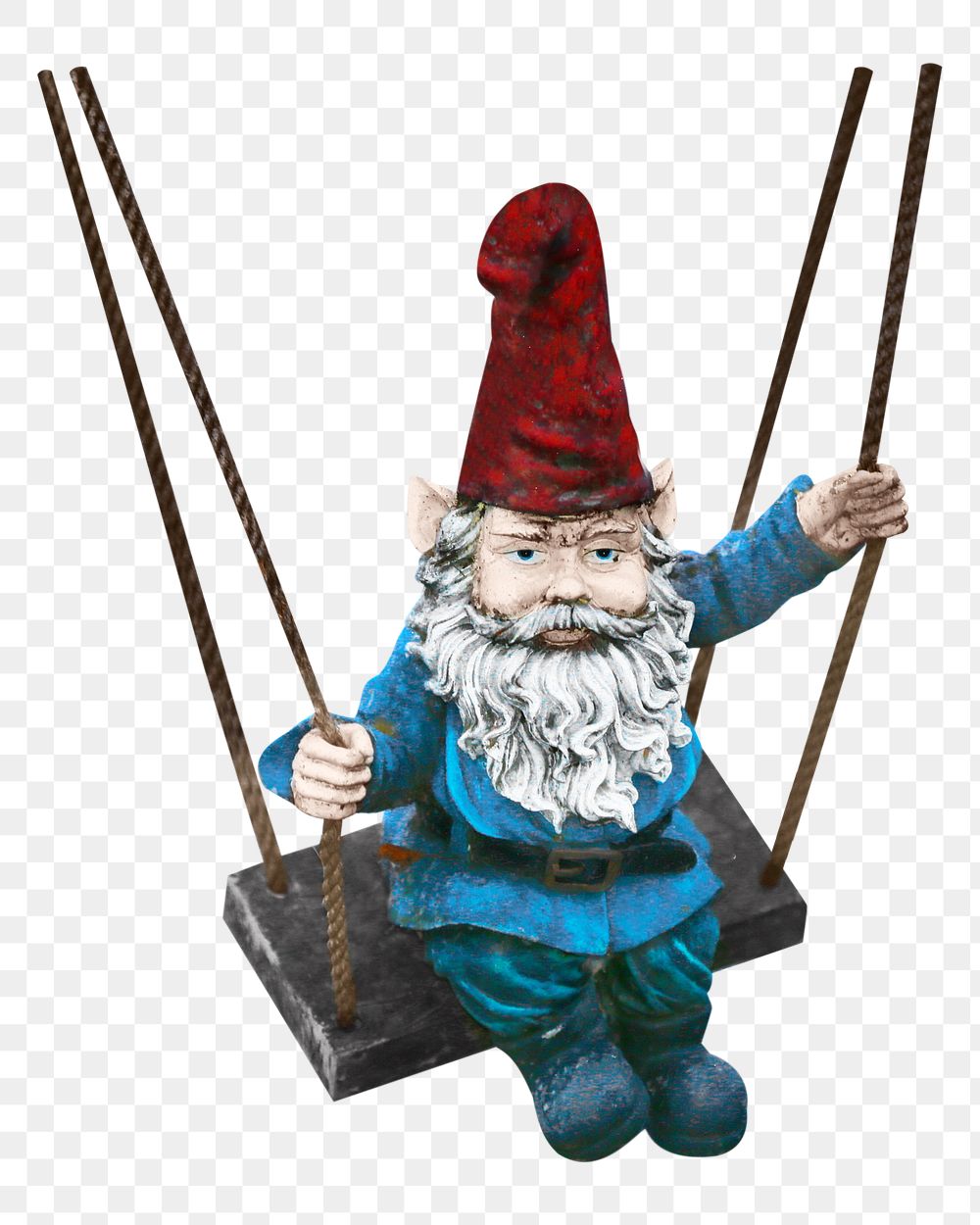 Dwarf swing png, isolated object, transparent background
