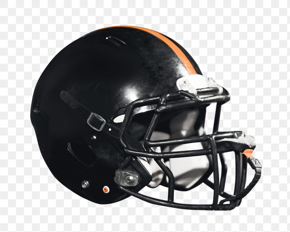 Football helmet png, isolated object, transparent background