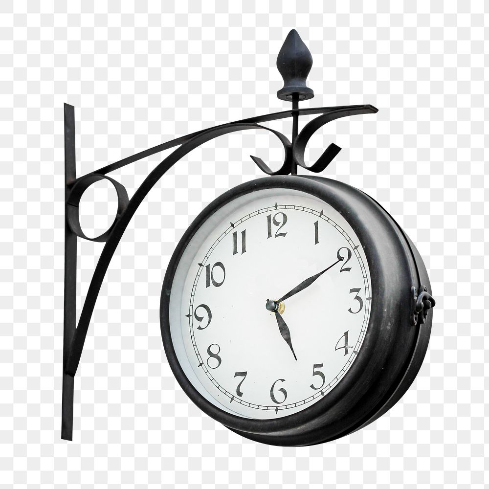Clock png, isolated object, transparent background