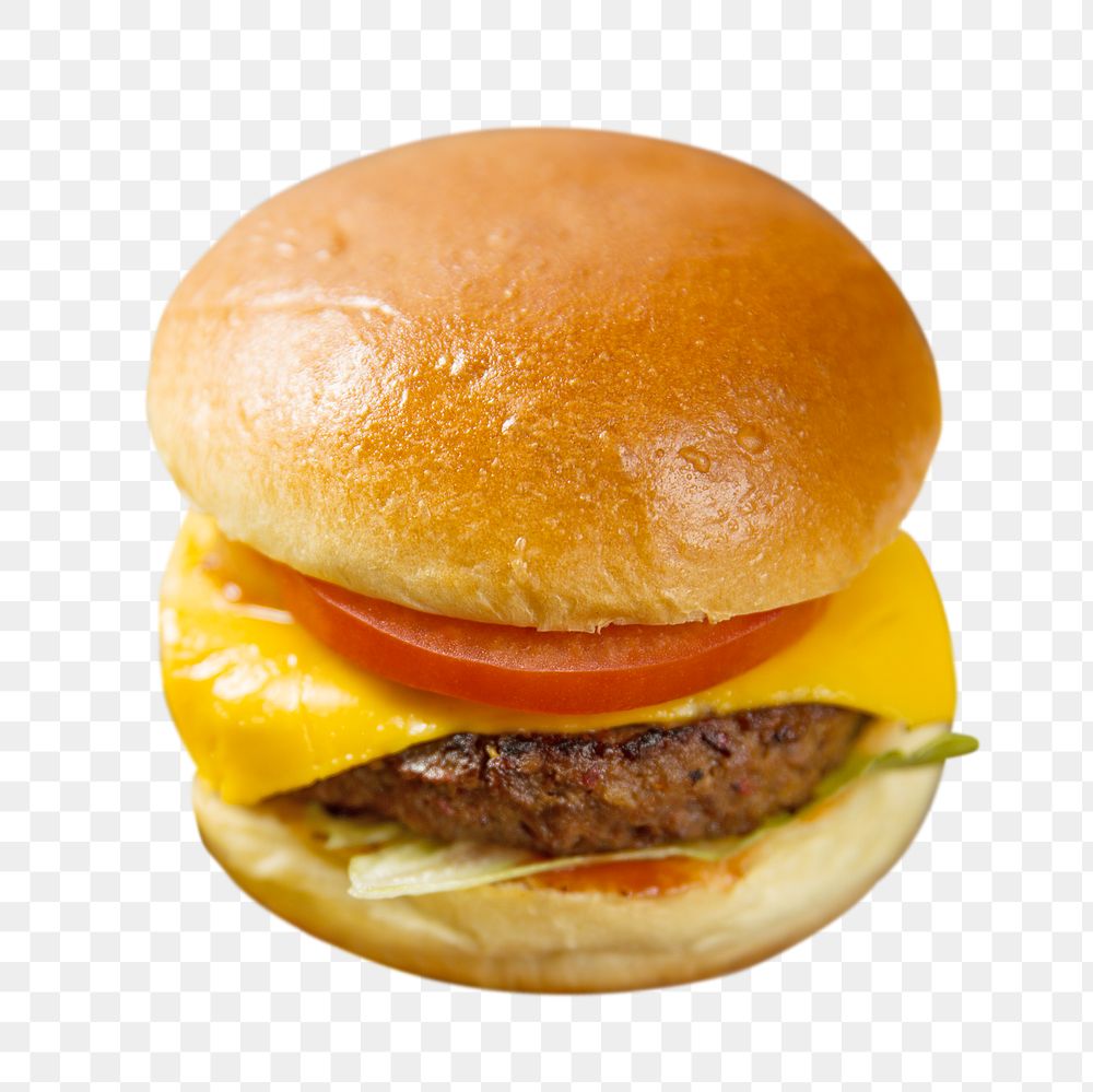 Burger png collage element, transparent background