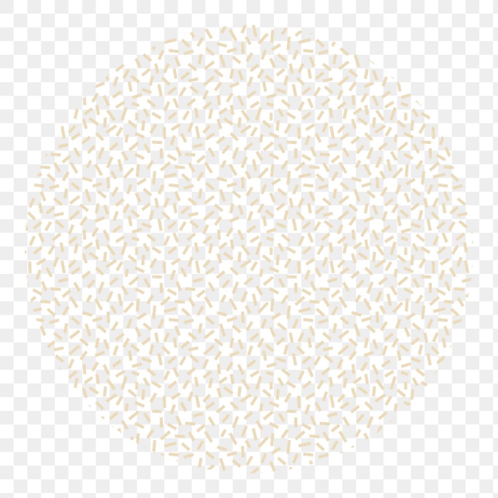 Beige abstract circle png shape, transparent background