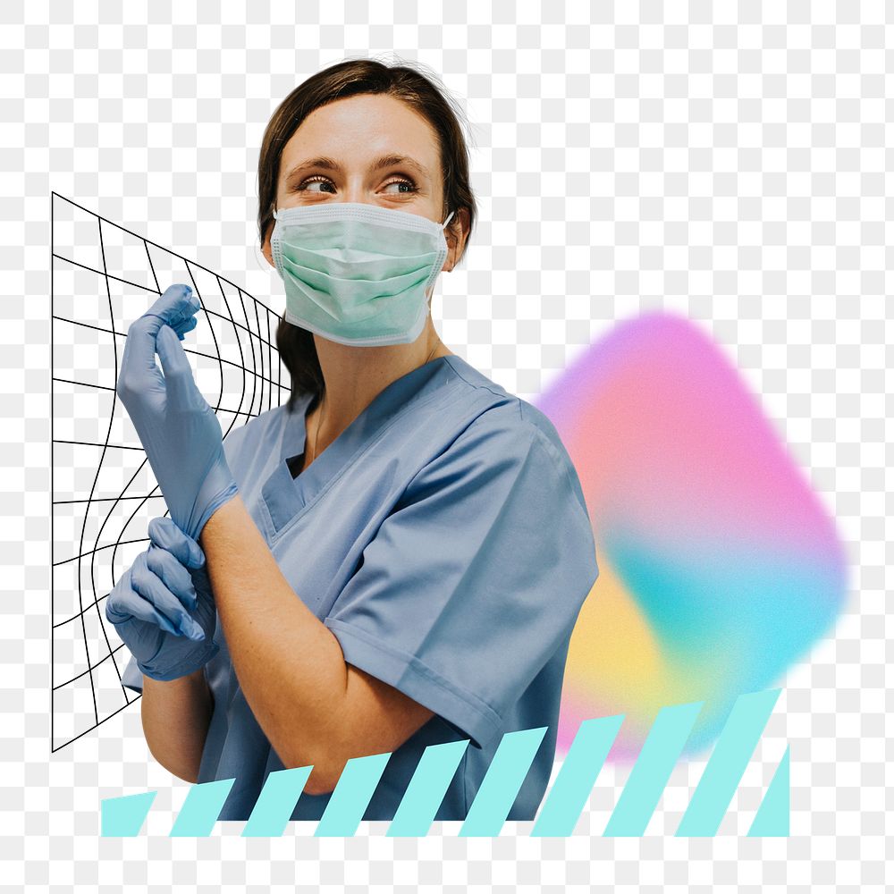 Woman doctor png, creative healthcare image, transparent background