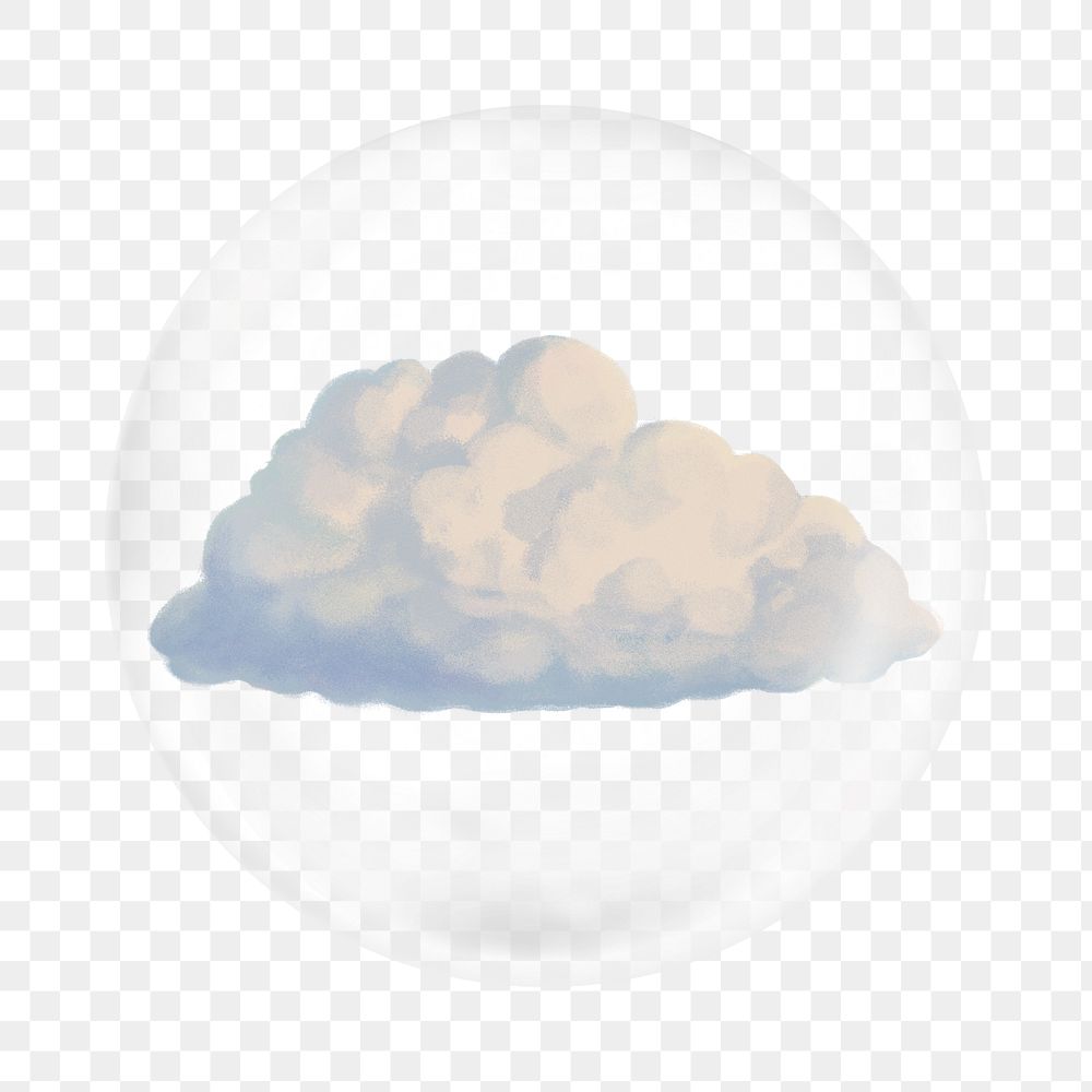 Cloud png      sticker, bubble design transparent background