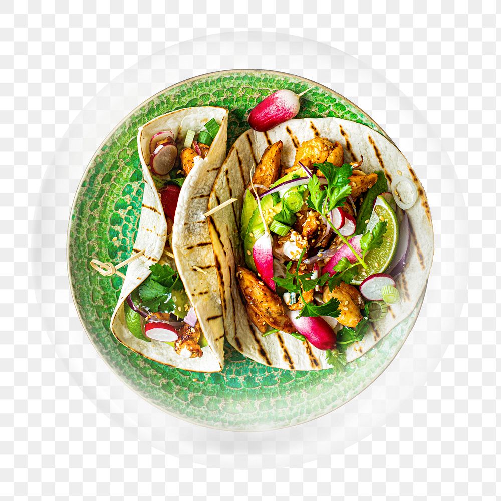 Chicken wrap png element, food in bubble
