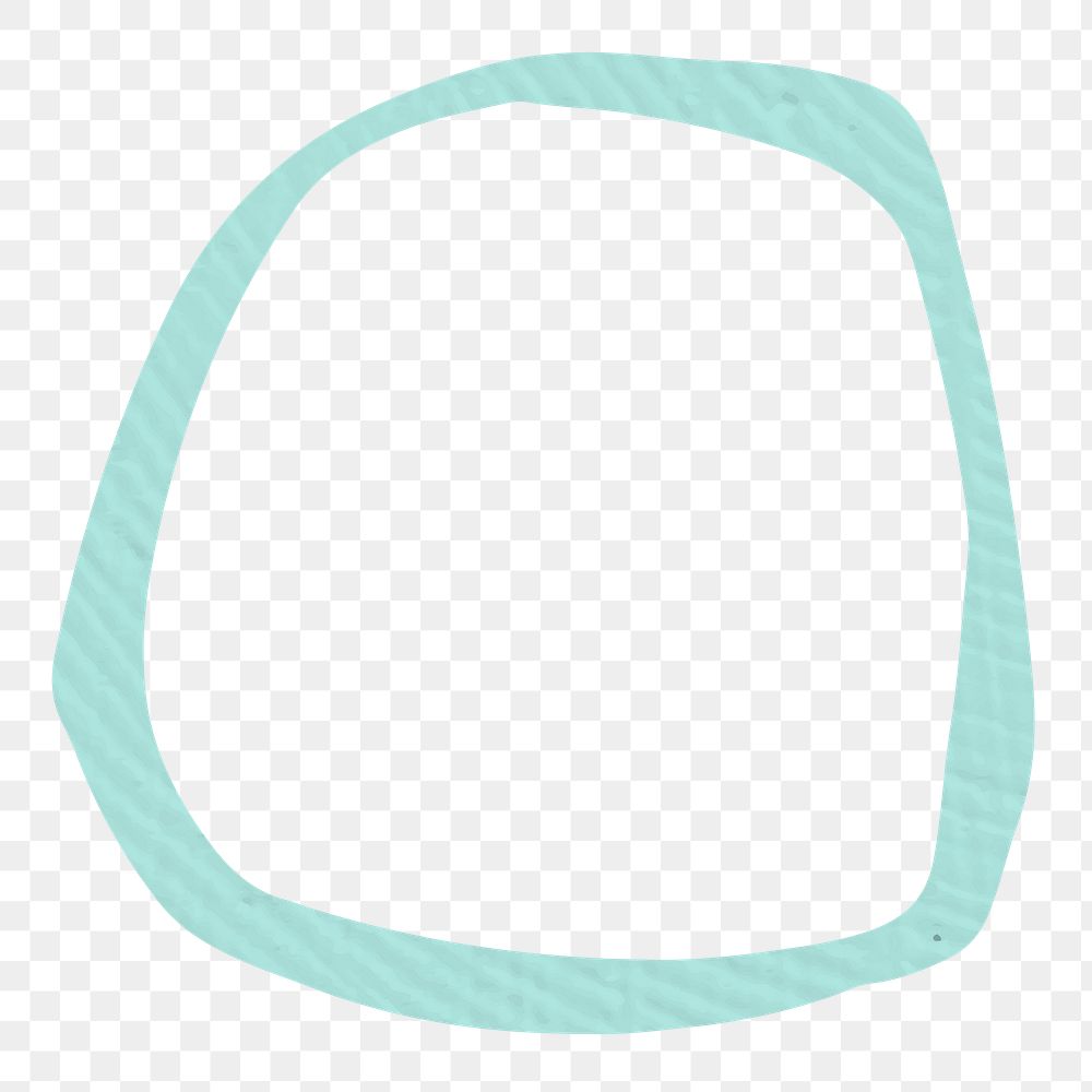 PNG abstract teal circle shape