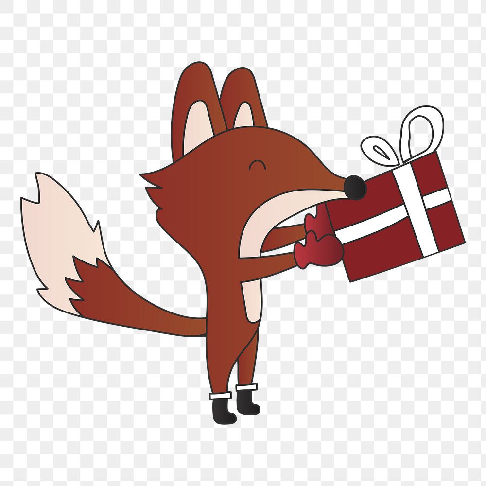 Christmas gift exchange png sticker, transparent background