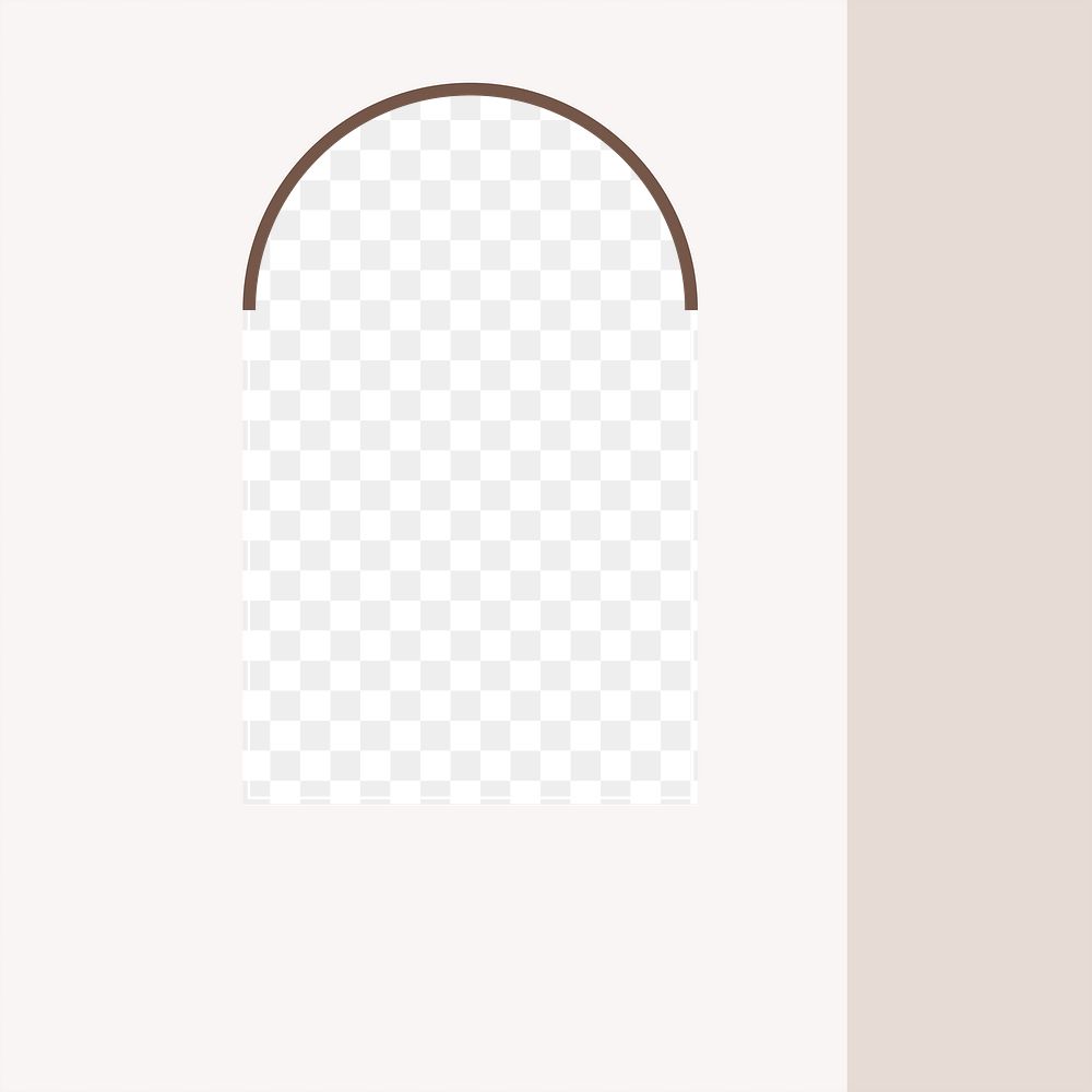 Aesthetic arch png frame, transparent background
