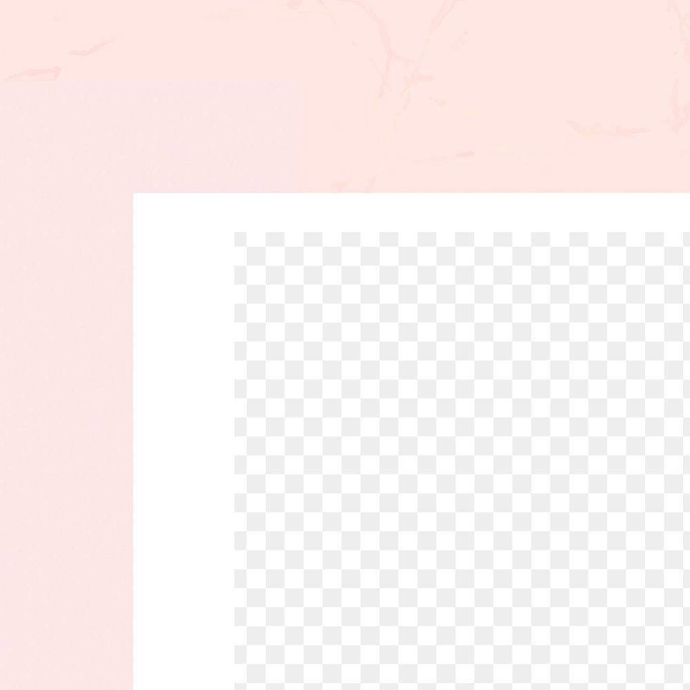Pastel pink png frame, transparent background