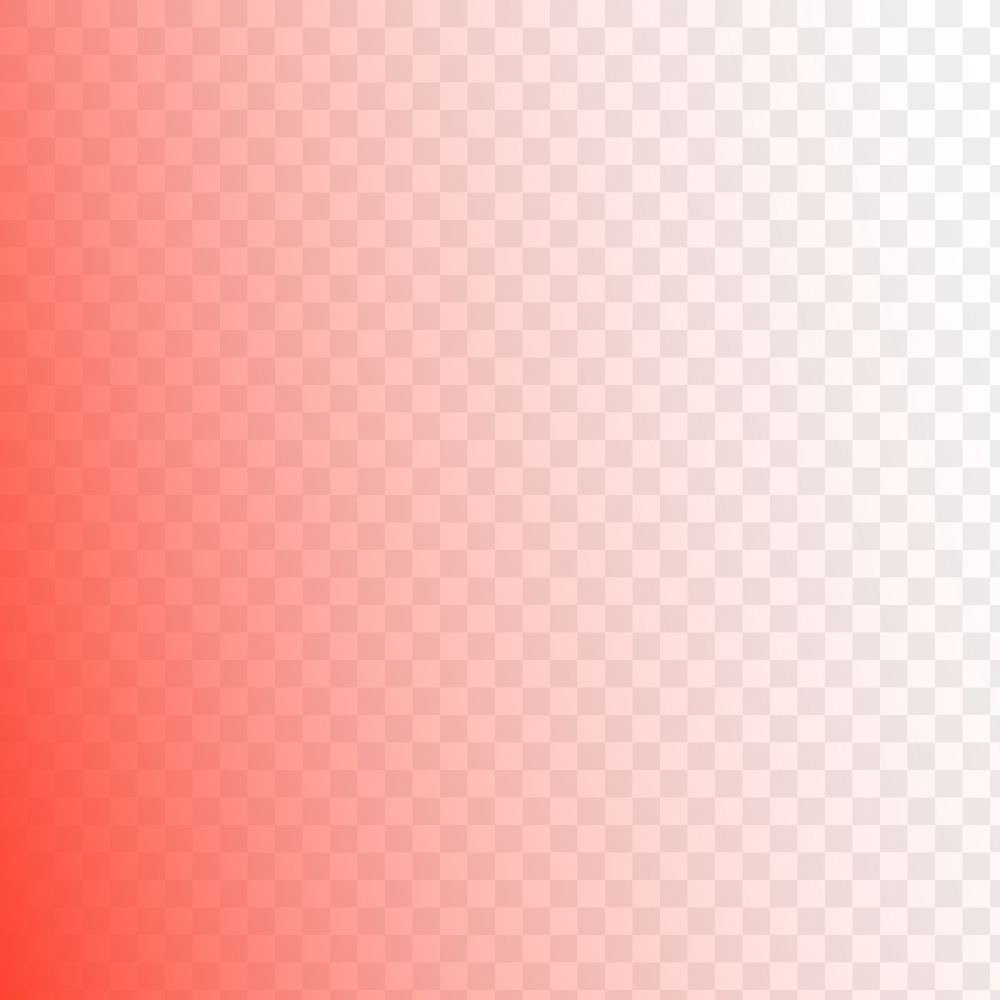 Red gradient png overlay, transparent background