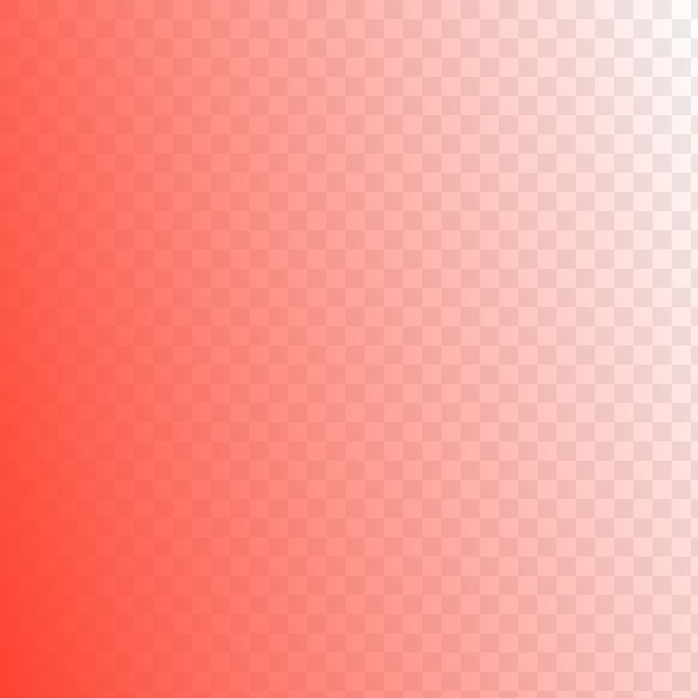 Red gradient png overlay, transparent background
