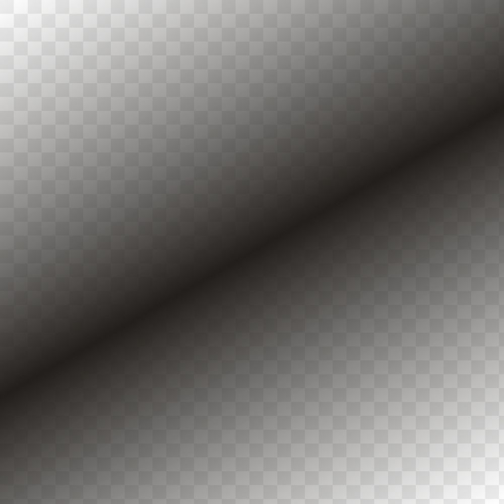 PNG black gradient overlay, transparent background