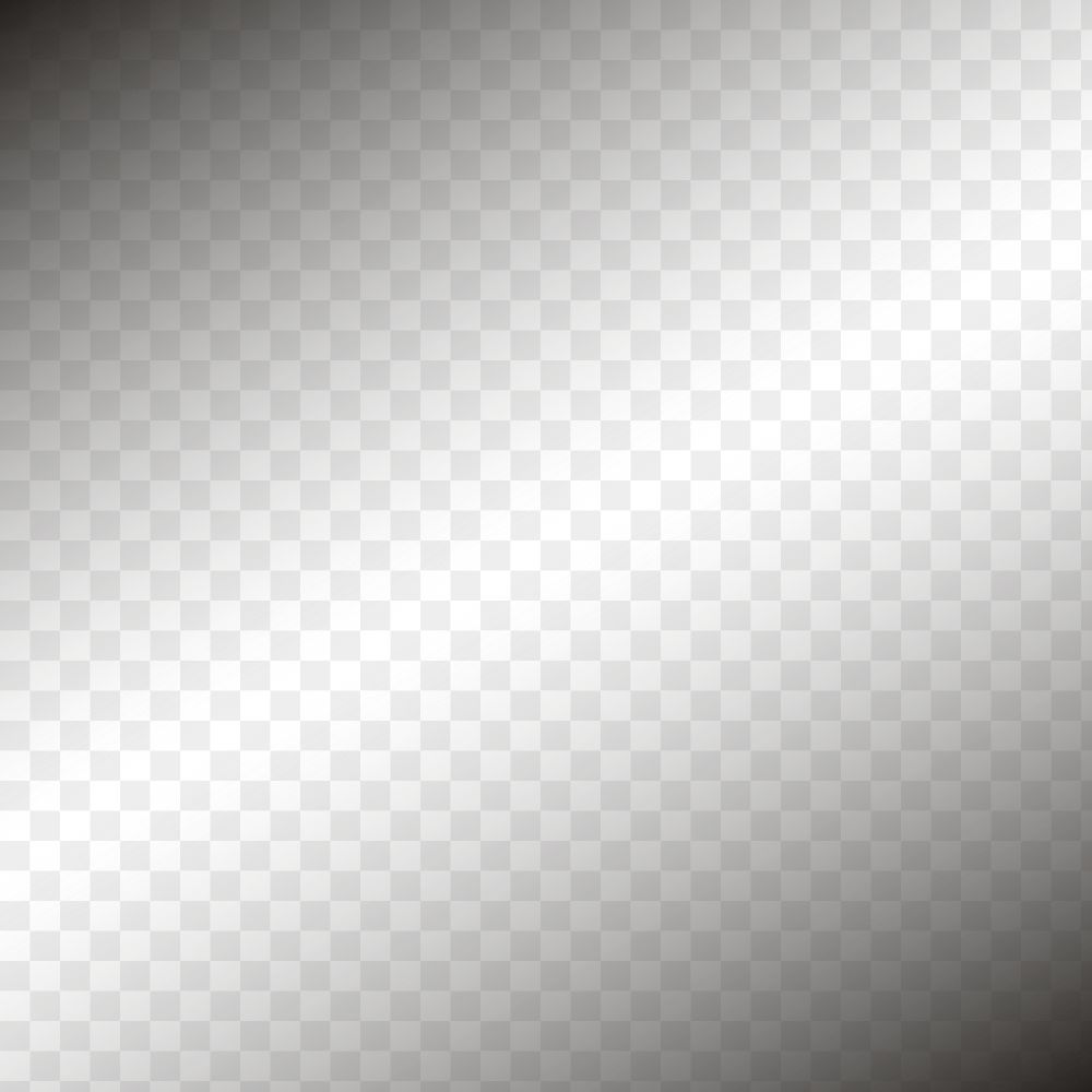 Black gradient png overlay, transparent background