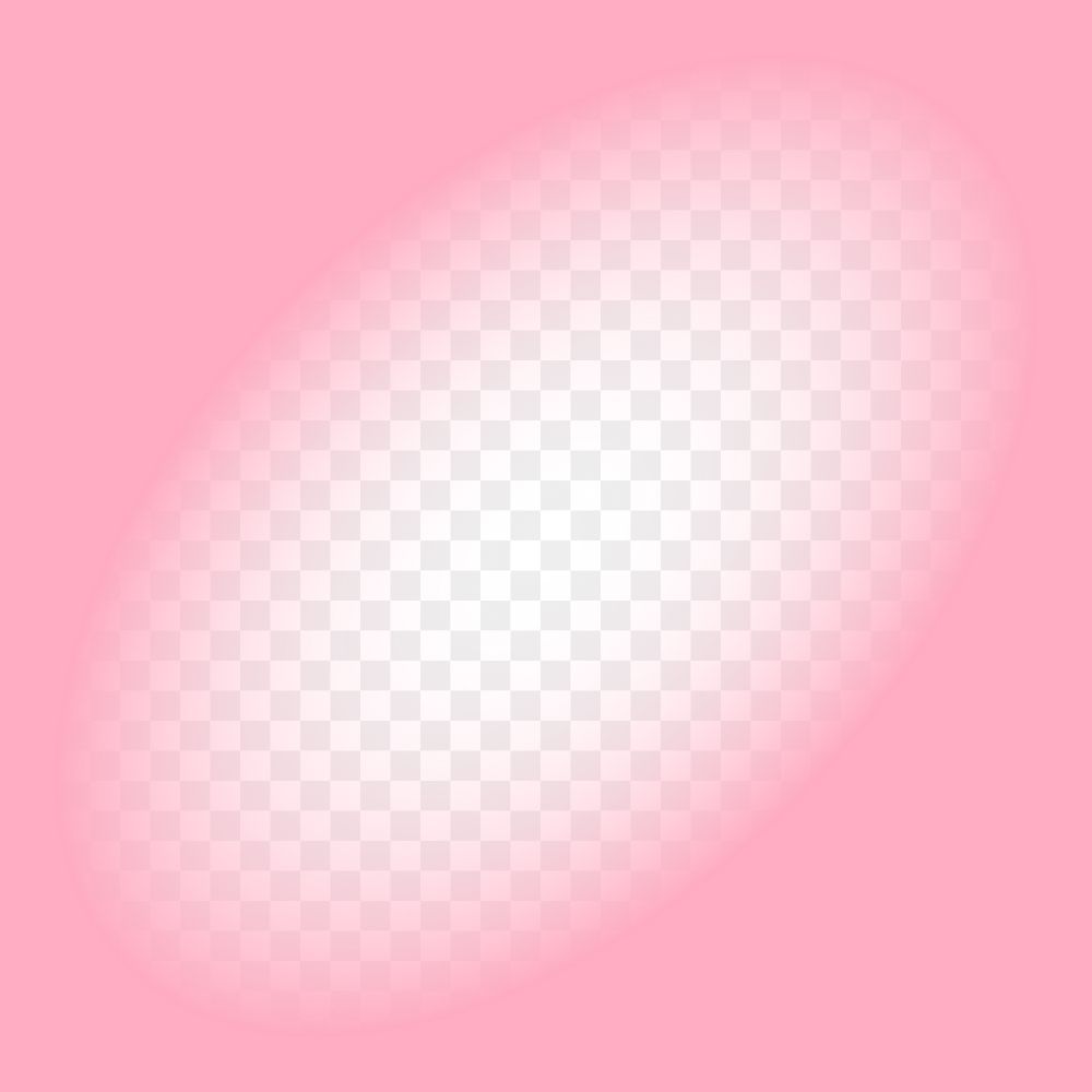 Oval png pink gradient, transparent background