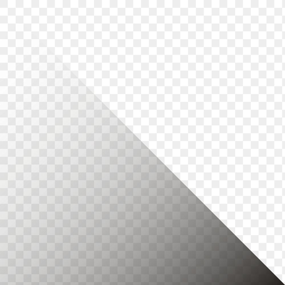 PNG black gradient triangle border, transparent background