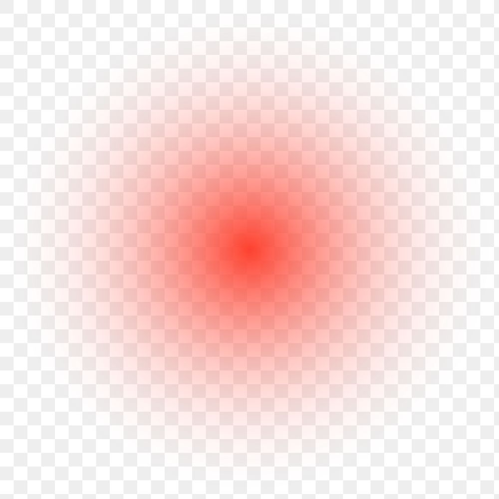 Red gradient png circle, transparent background