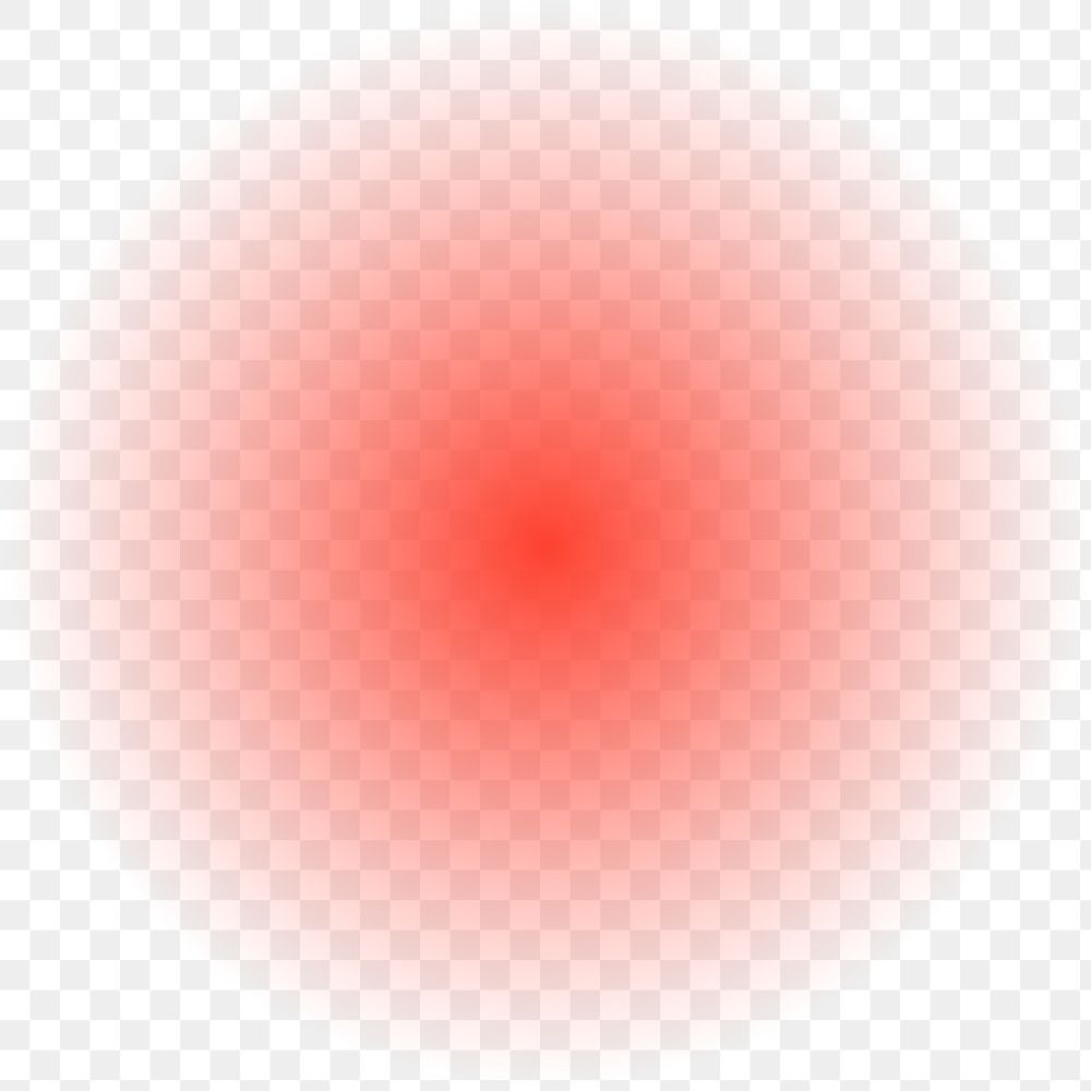 Red gradient png circle, transparent background