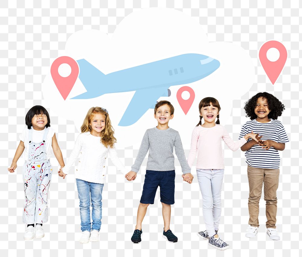 Explore the world png kid's dream, transparent background