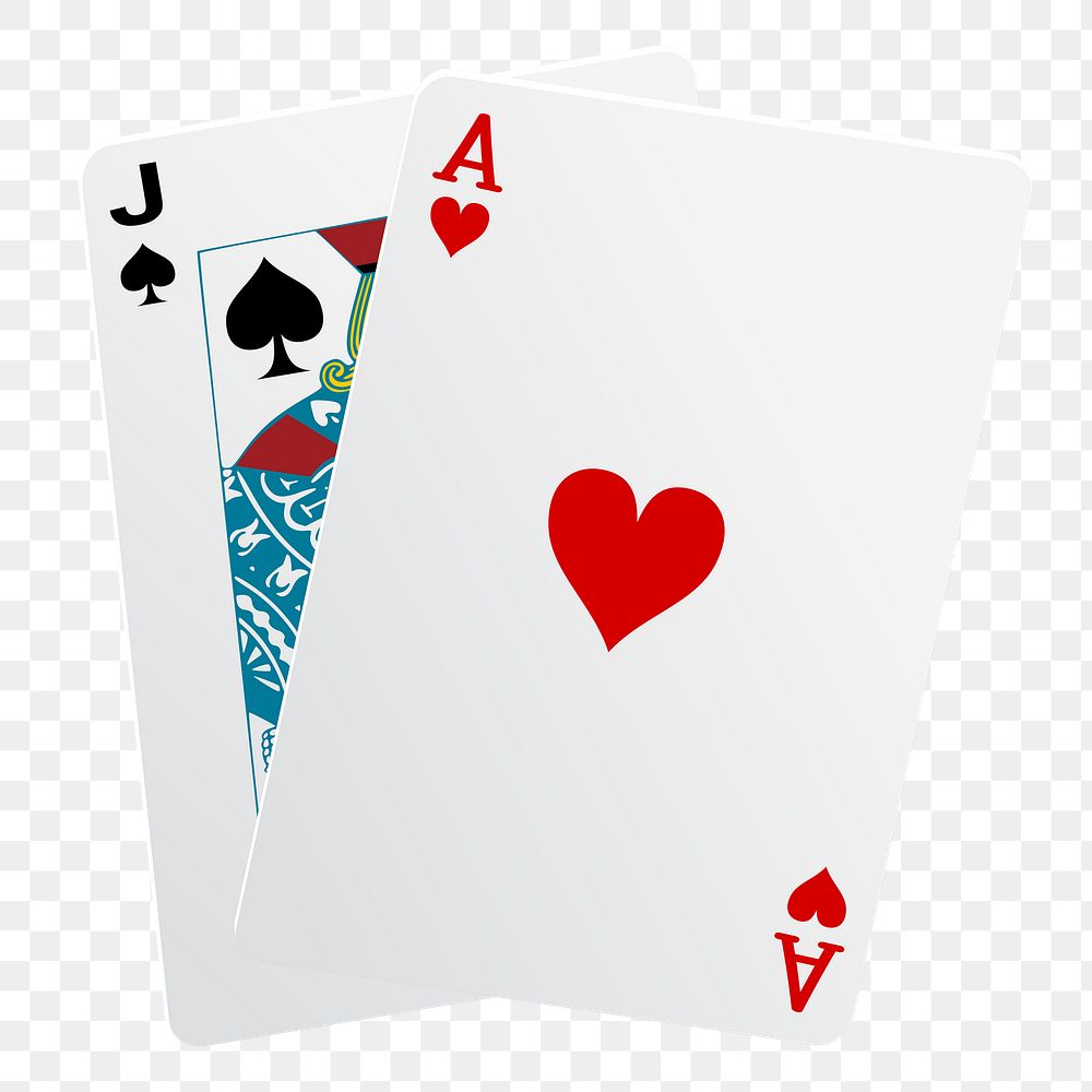 PNG Playing card clipart, transparent background. Free public domain CC0 image.