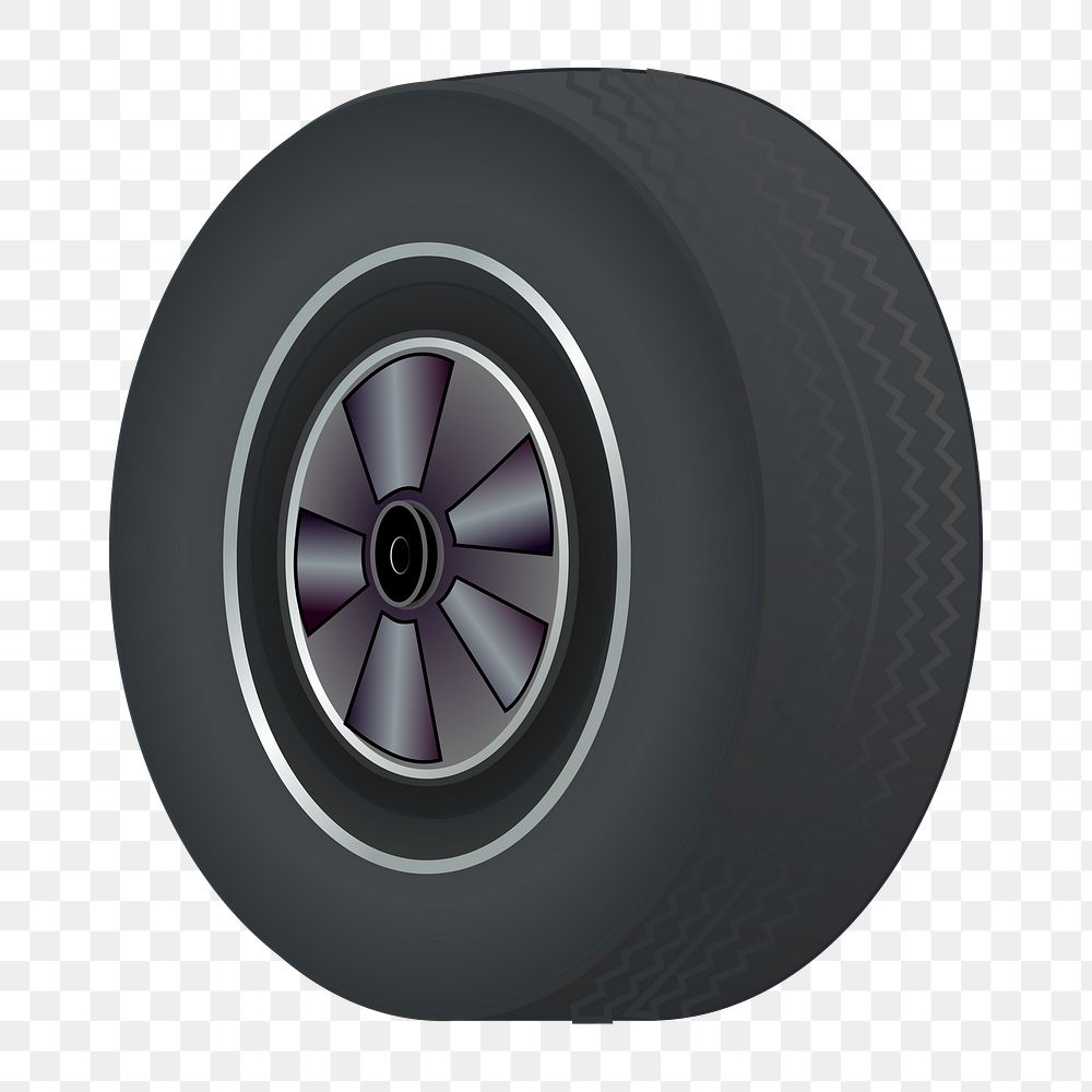 Wheel png illustration, transparent background. Free public domain CC0 image.