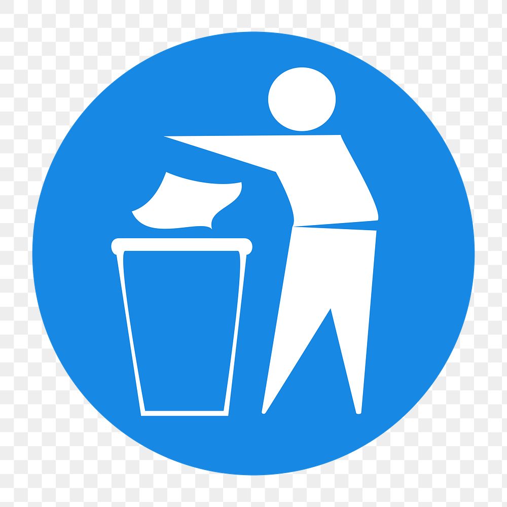 No littering sign png illustration, transparent background. Free public domain CC0 image.