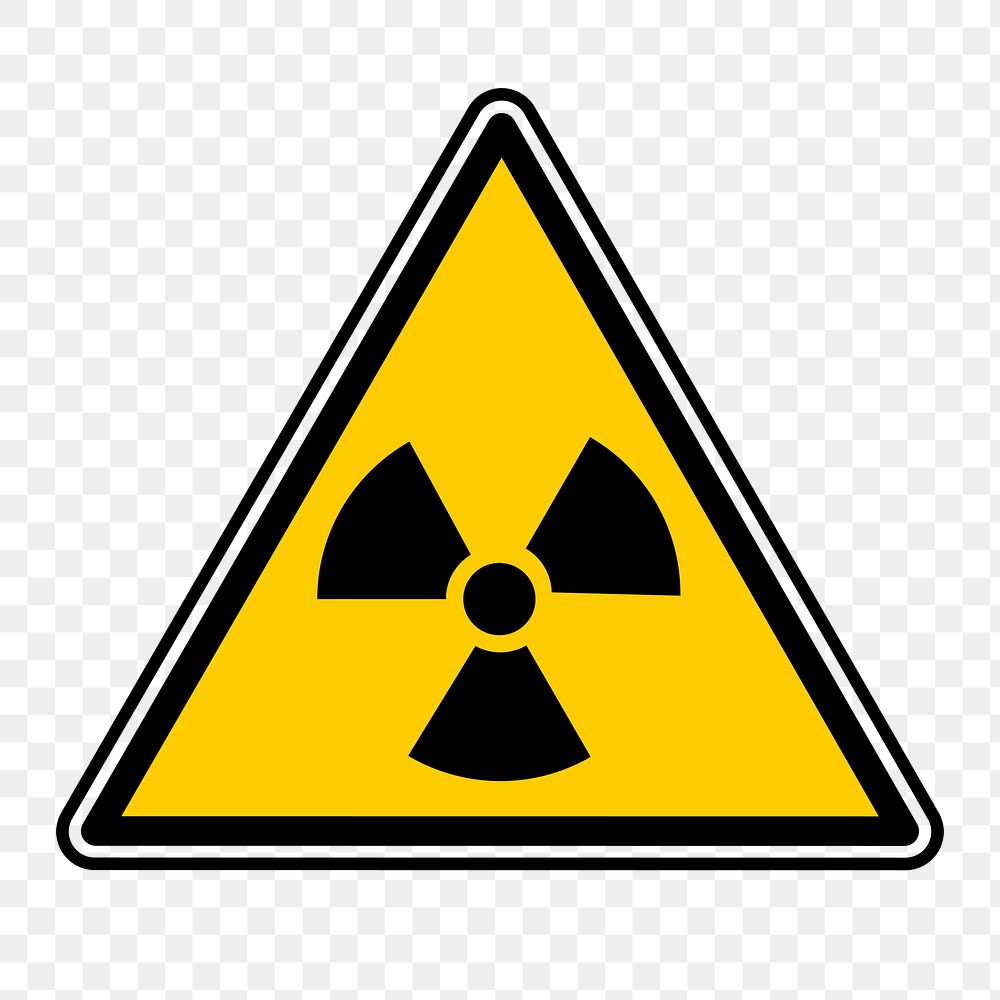 Nuclear symbol png illustration, transparent background. Free public domain CC0 image.