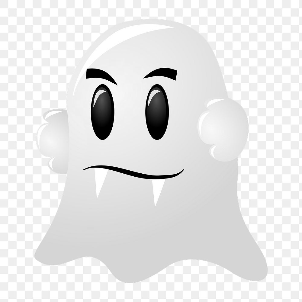 Ghost png illustration, transparent background. Free public domain CC0 image.