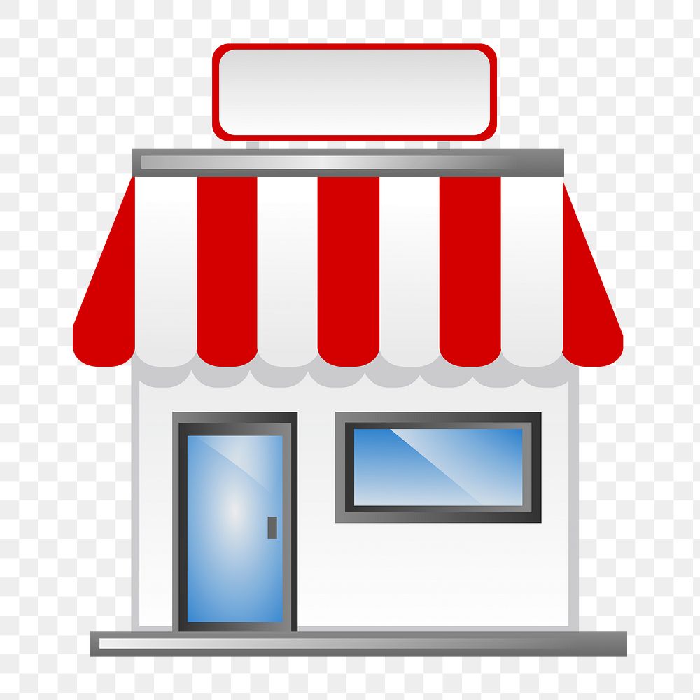 Shop png illustration, transparent background. Free public domain CC0 image.