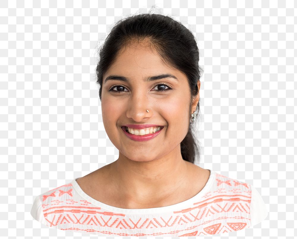 Indian woman png element, transparent background