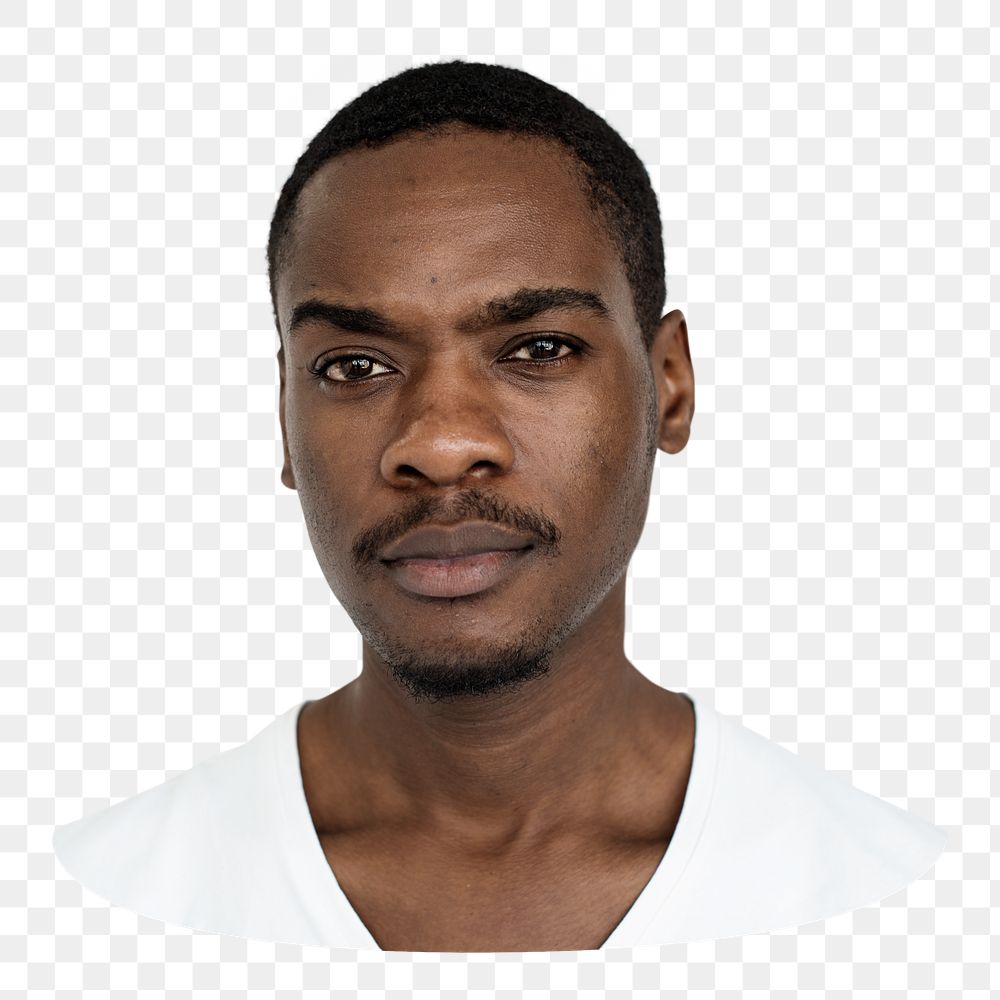 African man png element, transparent background