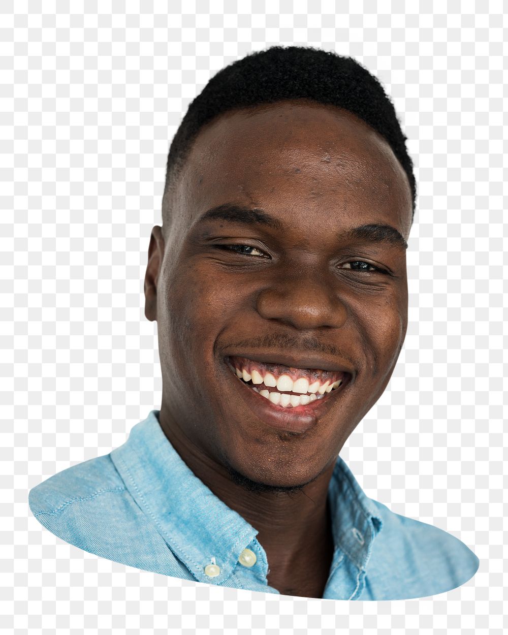 African man png element, transparent background