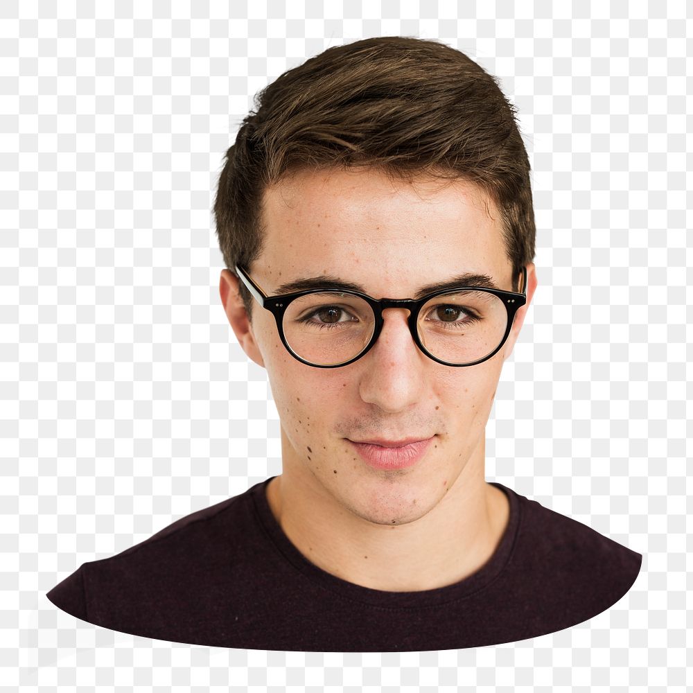 Young man png element, transparent background